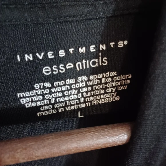 SET OF Ralph Lauren & Investments Women's Black Turtleneck Tops Size Large 2 Ct. - Picture 7 of 8